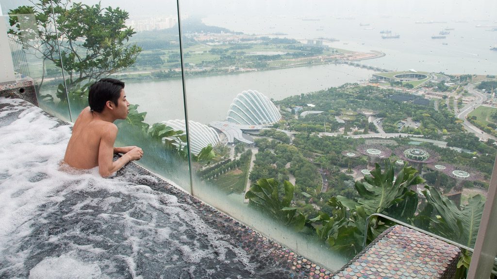 Jacuzzi im Marina Bay Sands Singapur