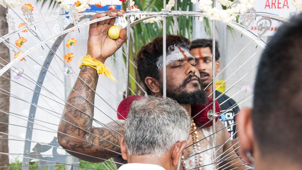 Thaipusam Vorbereitung in Singapur