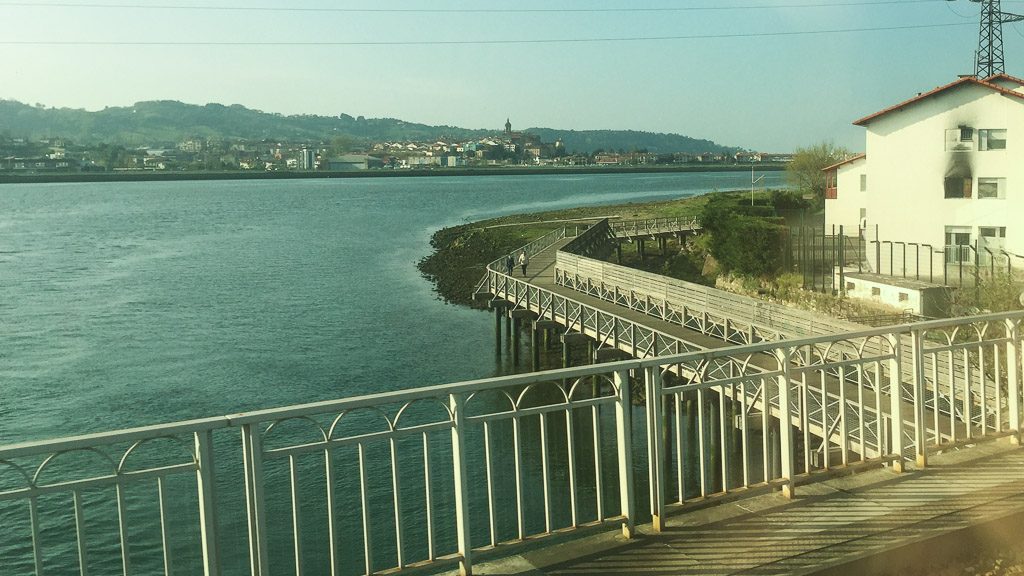 Brücke zwischen Hendaye und Irun