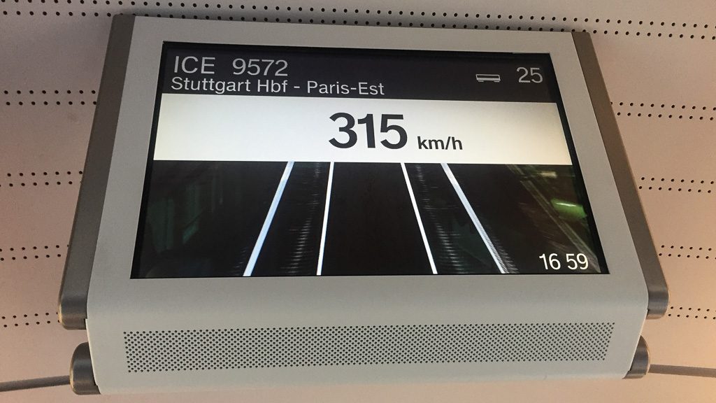 ICE Stuttgart-Paris mit 315 km/h