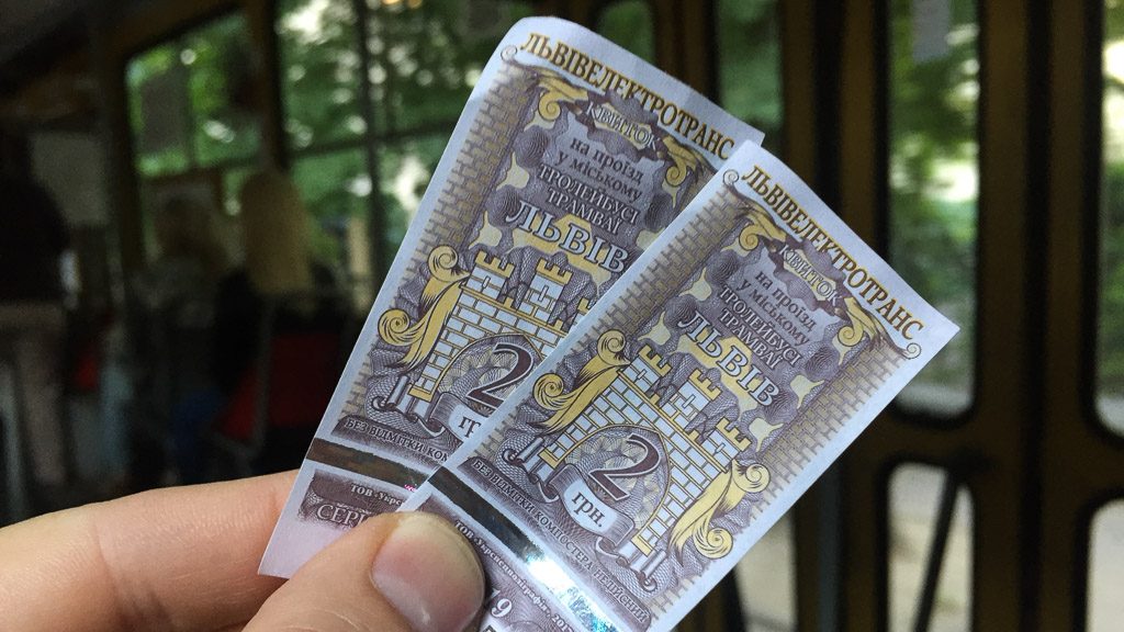 Ticket Straßenbahn Lviv