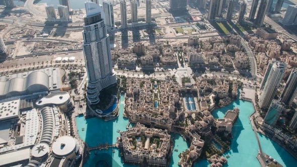 Blick vom Burj Khalifa auf Dubai