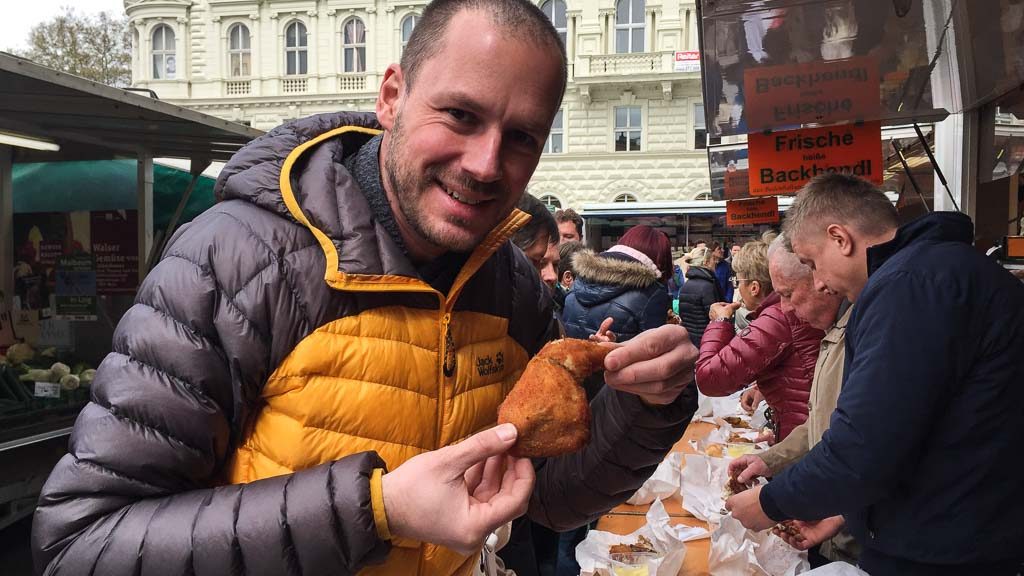 Gerhard Liebenberger am Schrannenmarkt