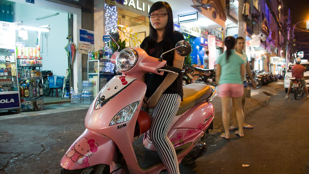 "Hello Kitty" Moped in Vietnam