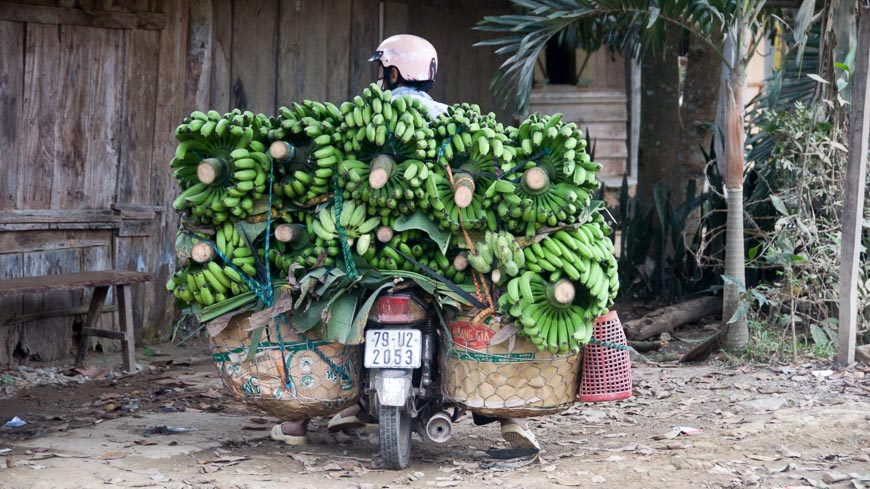 Lustiges Moped in Vietnam
