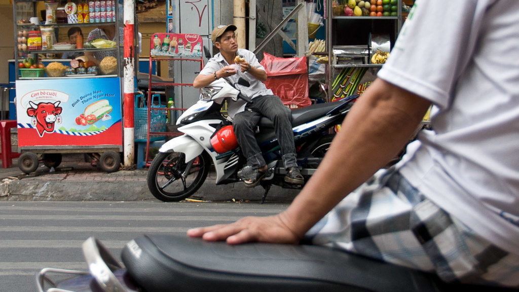 Moped-Taxi in Vietnam