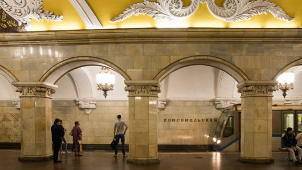 Meist fotografierte Metrostation in Moskau: Komsomolskaya