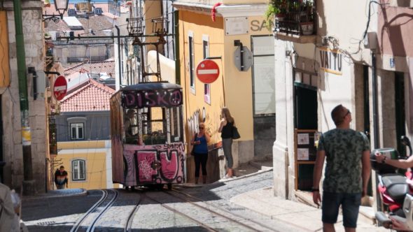 Bica-Tram in Lissabon