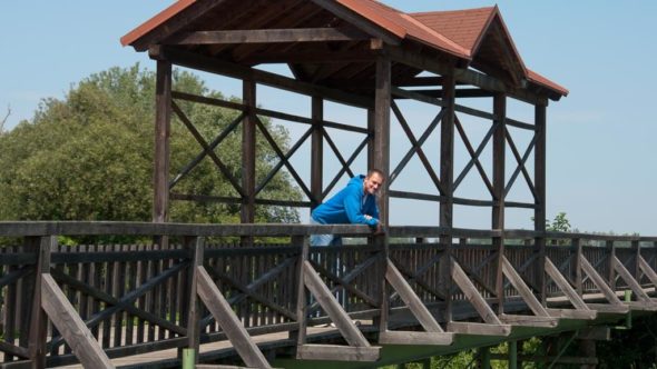 Brücke in Andau an der Grenze zwischen Österreich und Ungarn