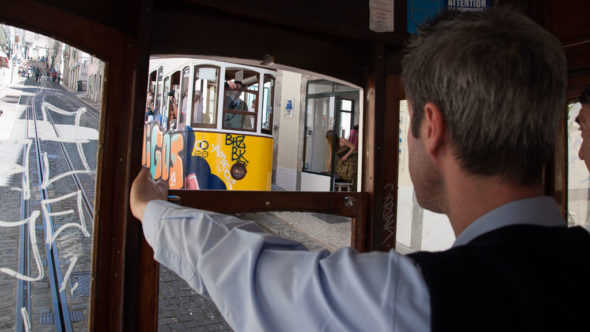 Elevador da Bica Standseilbahn in Lissabon