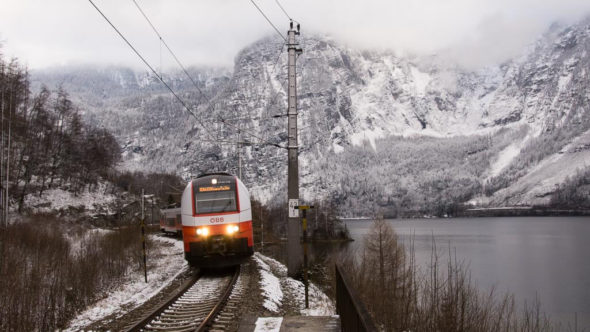 Zug-Adventausflug von Salzburg nach Hallstatt