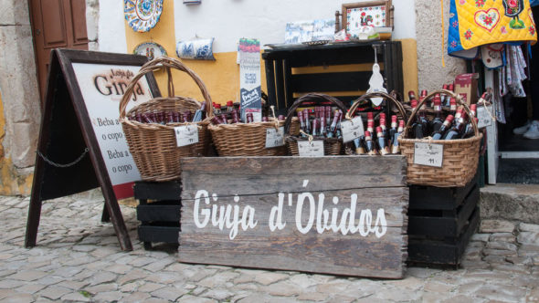 Stand mit Ginja d'Obidos