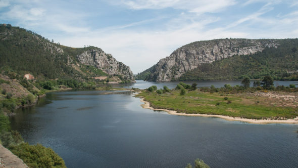 Landschaft von Zug zwischen Lissabon und Castelo Branco