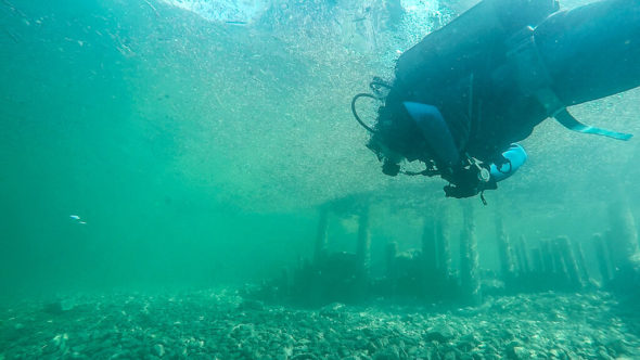 Erster Tauchgang kaltes Wasser