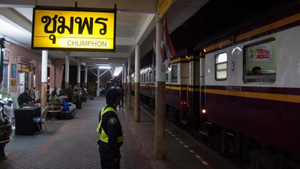 Nachtzug in Thailand in Chumphon