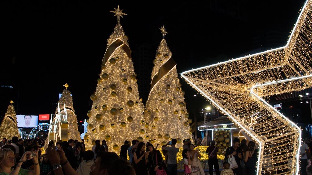 Weihnachten in Bangkok bei Central World 2017